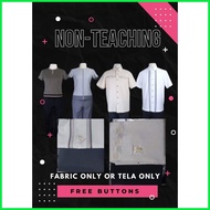 ∆ ☎ New male Non-teaching personnel Deped UNIFORM fabric  uniform for SY 2022