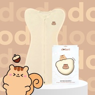 Nhộng chũn quấn bé sơ sinh trùm chân DOTORI vải co giãn thoáng khí giúp bé ngủ ngon Made in Korea