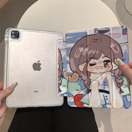 Cute & Adorable Cartoon FoldableGirl 3+Y Y-Shaped, Best Quality iPad Cover, Suitable for Air1 2 Gen 