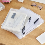 USTHOW a5 Organize The Box, Transparent Simple A4 File Box, Document Case Folder Portable Durable a4