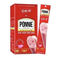 Xúc Xích Ponnie Thịt Heo 88% (Hộp 12 Cây)