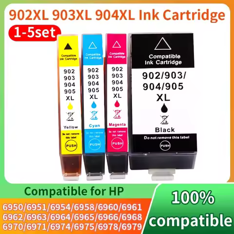 904 904XL Ink Cartridge For HP 903XL HP903 Ink Cartridge Compatible For HP OfficeJet Pro 6970 6960 6