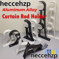 HECCEHZP 1Pcs Curtain Rod Bracket, Single Double Hang Furniture Hardware Hanger Hook, Crossbar Aluminum Alloy Fixing Clip Rod Support Clamp