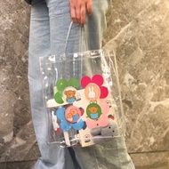 【MIFFY】繽紛花語透明小提袋 透明提袋