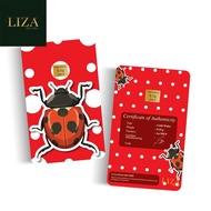LIZA 0.10g 999.9 Gold Bar (Ladybird)