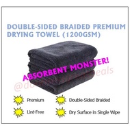 [SG Stocks] Premium 1200GSM Double-Braided Drying Car Microfibre Towel