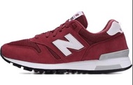 New Balance NB 565 復古拼色 織物防滑輕便 低幫 休閒跑步鞋 男女同款 紅色