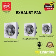 KDK 20AQM 8” / 25AQM 10” / 30AQM 12” Wall Mount Propeller Ventilating / Exhaust Fan