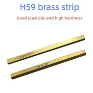 Brass Block Material Square Brass Plate H59 Brass Row H62 Brass Strip Flat Strip DIY Thickness 4/6/8