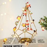 Đèn LED Chủ Đề Giáng Sinh Merry Christmas Trang Trí Cây Thông Noel Dài 2m Gồm 20 Đèn với Ông Già Noe