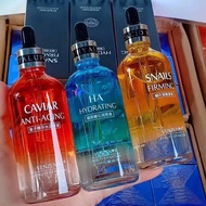 สินค้าขายดี ชุดเซรั่ม Veze Serum 100 ml SERUM VEZE ชุด 3 สูตร CAVIAR(ขวดส้ม) HA(ขวดน้ำเงิน) SNAIL(ขว