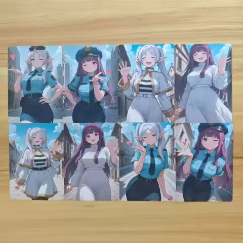 8Pcs/set Card Frieren: Beyond Journey's End Frieren Fern Ubel ​​Flamme beautiful girls Collection Ca