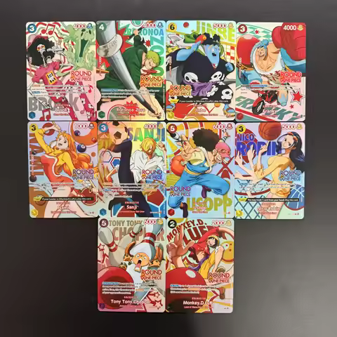 Diy English Monkey D. Luffy - One Piece x Round 1 Promo Card OP16-095 Roronoa Zoro Round 1 PRB02 -00
