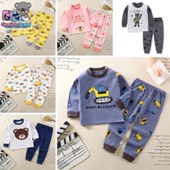[ Genius Baby House ] 3m-5y Baby Boy Baby Girl Pyjamas 100% Cotton Baju Tidur Budak C2102