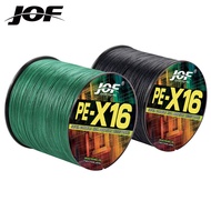 JOF 300M X16 Braided Fishing Line Super Strong Saltwater Multicolor Carp Fishing Wire