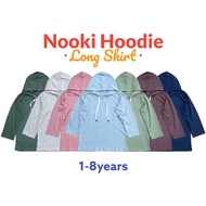 Nooki Hoodie Tshirt Gippokids 1-8th T-Shirt combed Long Beanie Kids