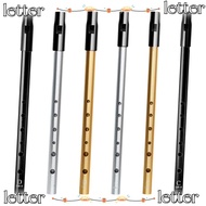 LETTER Aluminum Tin Whistle, Rich Tone C/D Key Irish Whistle Flute, Portable 6 Holes Easy-to-learn I