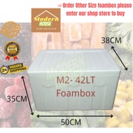 Modernhouse ] M2 Foam Box Polystrene Box Polyfoam Courier Ice box kotak bekas gabus putih kotak buih