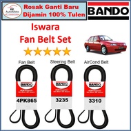 BANDO - Proton Saga Iswara Bando Original Alternator Fan Belt  Steering   Air Con [ 4PK865 + 3235 + 