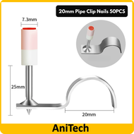 7.3mm New Screw Nail Specialized for Nail Gun Thread M8 Screw Nail Concrete Ceiling Round Nail 25mm