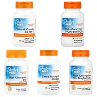 Doctor's Best High Absorption Zinc, CoQ10 plus PQQ, Iron, Ginkgo, Vitamin K2 MK-7