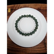 Oil Green Myanmar Jadeite Stone 4A 7.5mm C1728A