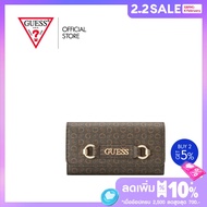 GUESS กระเป๋า รุ่น SG940551  FIDDLEWOOD SLG SLIM CLUTCH BROWN สีน้ำตาล