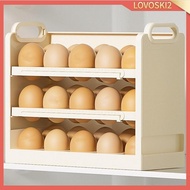 [Lovoski2] Egg Holder Egg Tray Large Capacity 3 Tier Reusable Egg Container Egg Dispenser for Cabinet Refrigerator Door Refrigerator