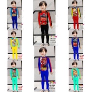 Swimsuit Kids Cartoon Long Sleeve Baju Renang Lengan Panjang Budak Lelaki SW141/143/144/176/179/180/