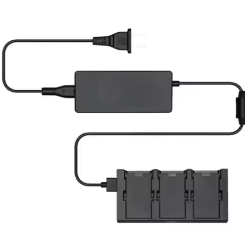 Battery charger hub for DJI Spark drone with 3 channels