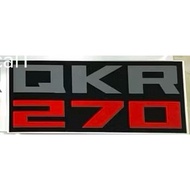 Qkr 270 sticker for truck. QKR 270 Truck Sticker