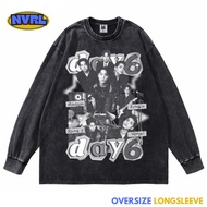 Oversized longsleeve day6 kpop full team edition washed washing vintage tee