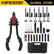 HIFESON 619สาม-In-One Multi-Function เครื่องมือคู่มือ Rivet Rivet Nut เครื่องมือ Riveting เล็บเครื่อ
