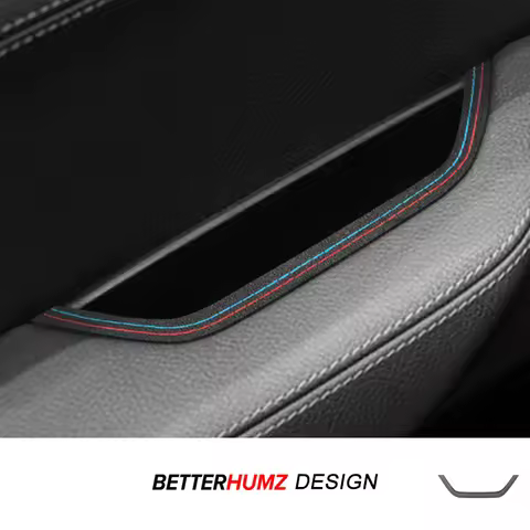 For BMW X3 F25 X4 F26 Made of Alcantara Car Interior Door Armrest Panel Storage Box Frame Trim Strip