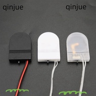 QINJUE 1/2/5pcs CR2032  Cover Plastic With ON/ Switch 3V Battery Storage Box