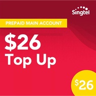 SingTel Hi $26 mobile phone prepaid card online Topup