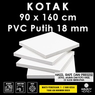 Box 90 x 160 cm - PVC 18 mm white - PVC Board