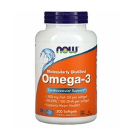 NOW FOODS Molecularly Distilled Omega-3, 200 Softgels