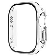 เคส + ฝาครอบกระจกนิรภัย For Apple Watch Ultra 2 49มม.ครอบคลุมกรณีเต็ม For iWatch Series 9 7 6 5 4 321 SE 2023  44มม.40มม 45มม.41มม 38มม.42มมอุปกรณ์เสริม Shell Band