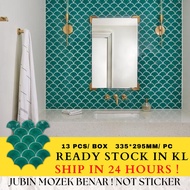 [MOZEK BENAR] FISHSCALE MOSAIC TILES/JUBIN DINDING/CERAMIC TILES/JUBIN CANTIK/JUBIN DAPUR/JUBIN BILI