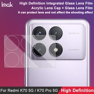 [ Lens Film + Cap ] iMak POCO X6 Pro 5G Camera Lens Film HD Tempered Glass Screen Protector