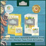 Ahmad Caffeine-Free Herbal Infusion Detox | Camomile & Lemongrass - 20 Foil Tea Bags | Ceylon Herbal