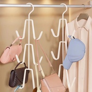 [in stock] Aluminum alloy multifunctional hanging rack for hats and bags, wardrobe storage solution,