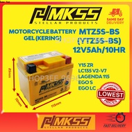 BATTERY MOTORCYCLE YTZ5-BS YB5L MKSS OD BATERI MOTOR/BATTERI LC/EX5/RXZ/EGO/KRISS/KARISMA//Y110/C70/