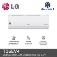 AC SPLIT LG DUAL INVERTER 1/2 PK T06EV4 - Medan
