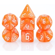 DND Dice Set RPG Polyhedral Dice Fit Dungeons and Dragons(D&D) Pathfinder (Orange)