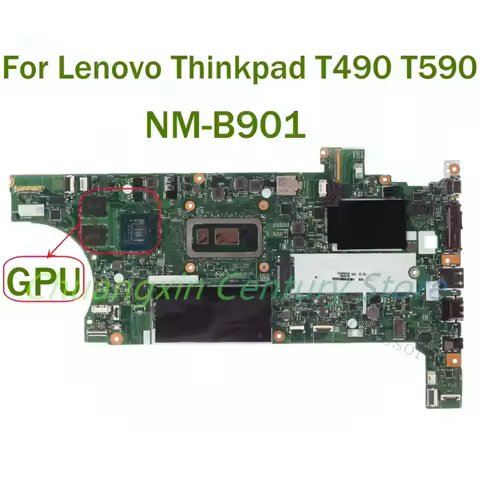 A+For Lenovo ThinkPad T490 motherboard FT490 FT492 NM-B901 CPU i7-8565U 16G