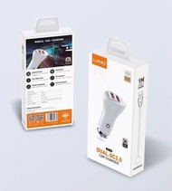 LDNIO 36W USB 快速车充 車載充電器 12V-24V 車載充電器適配器 DC 分配器Dual USB Car Charger 12V-24V Car Charger Adapter