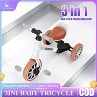Tricycle Kids Bicycle 3in1 Children Scooter  Basikal Budak Multifunctional  Mini Balance Bike Walker