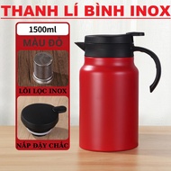 [THANH LI] Unused stainless steel thermos tea water bottle 1500ml 316 stainless steel